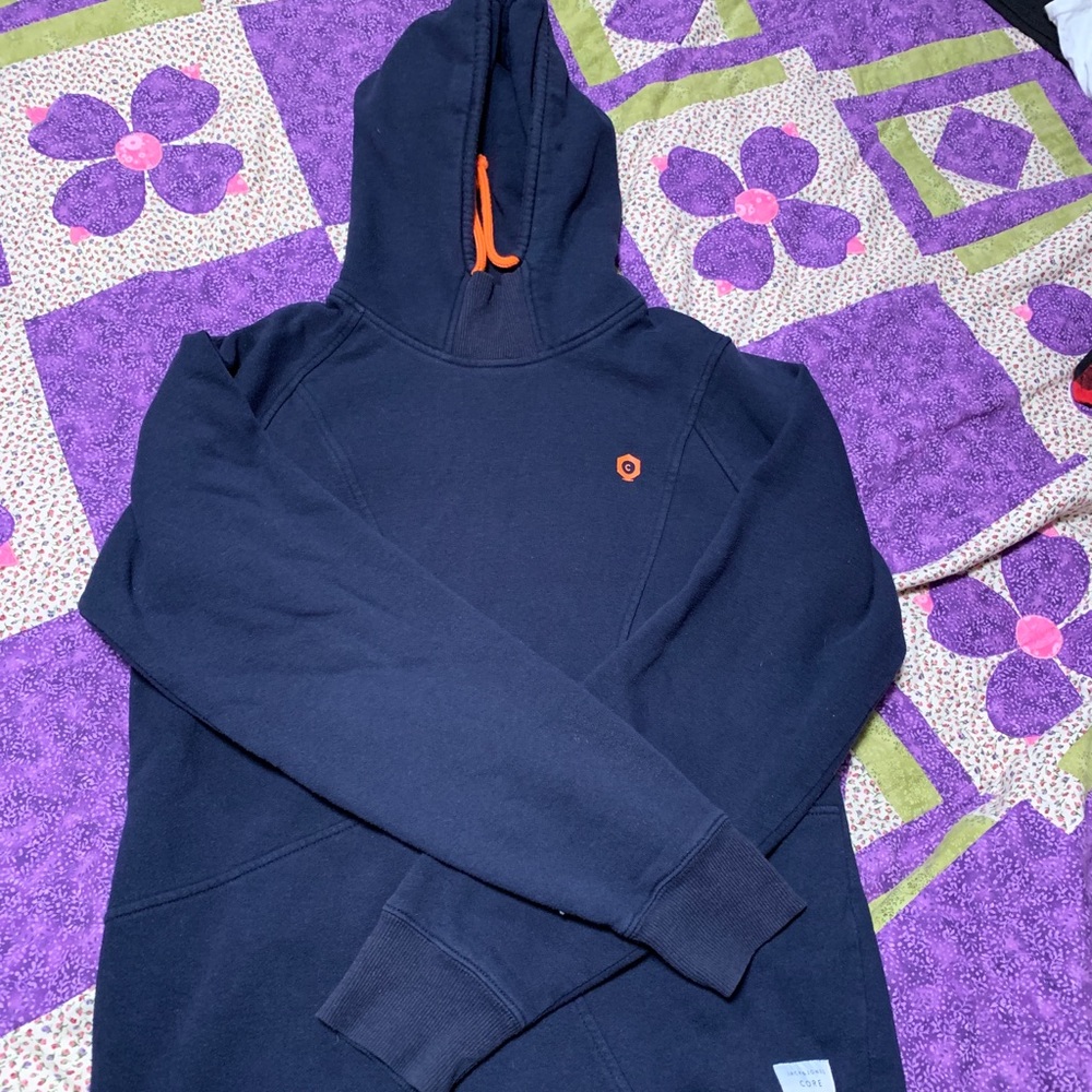 Blue hoodie